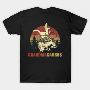 Vintage Jeep T-Shirt GrandmaSaurus Jeep Mom Gift T-Shirt